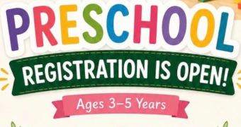 Preschool Registration is Open — Ages 3-5 Years